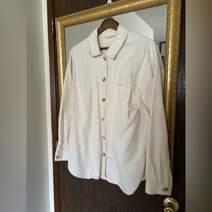 Cream colored button up